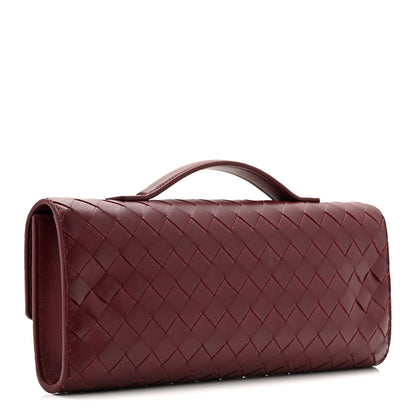 Nappa Intrecciato Long Andiamo Top Handle Clutch Barolo