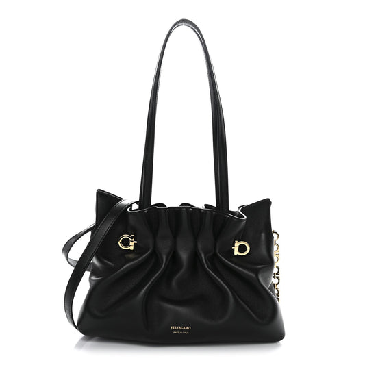 Nappa Small Soft Bag Black