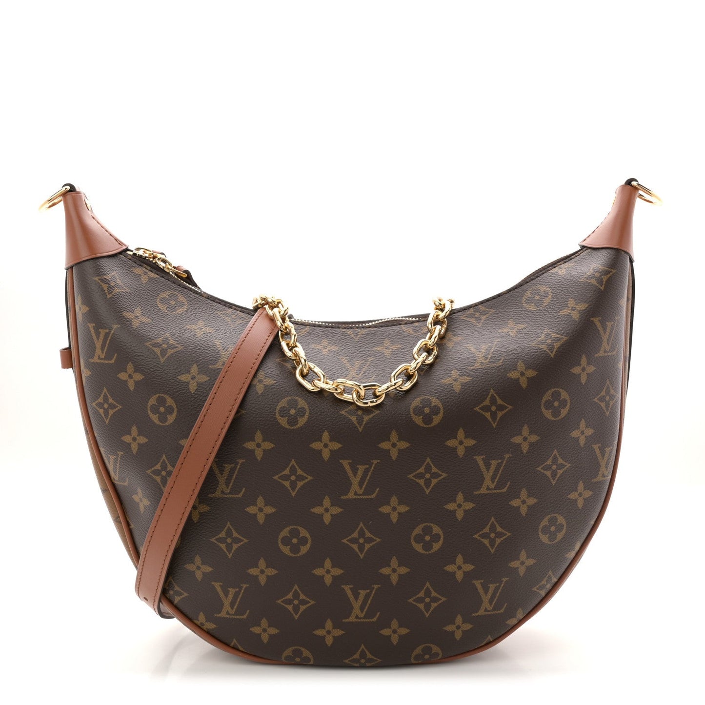Reverse Monogram Loop Hobo
