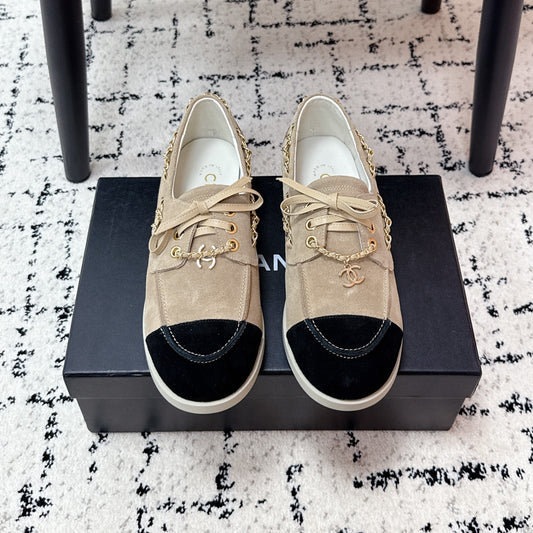 CC Cruise 25/26 Moccasins Black Light Taupe Suede