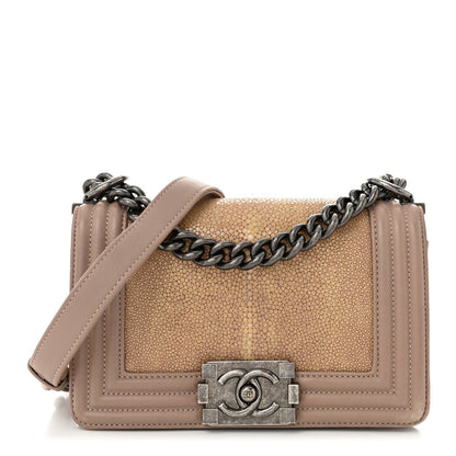 Galuchat Stingray Small Boy Flap Light Pink