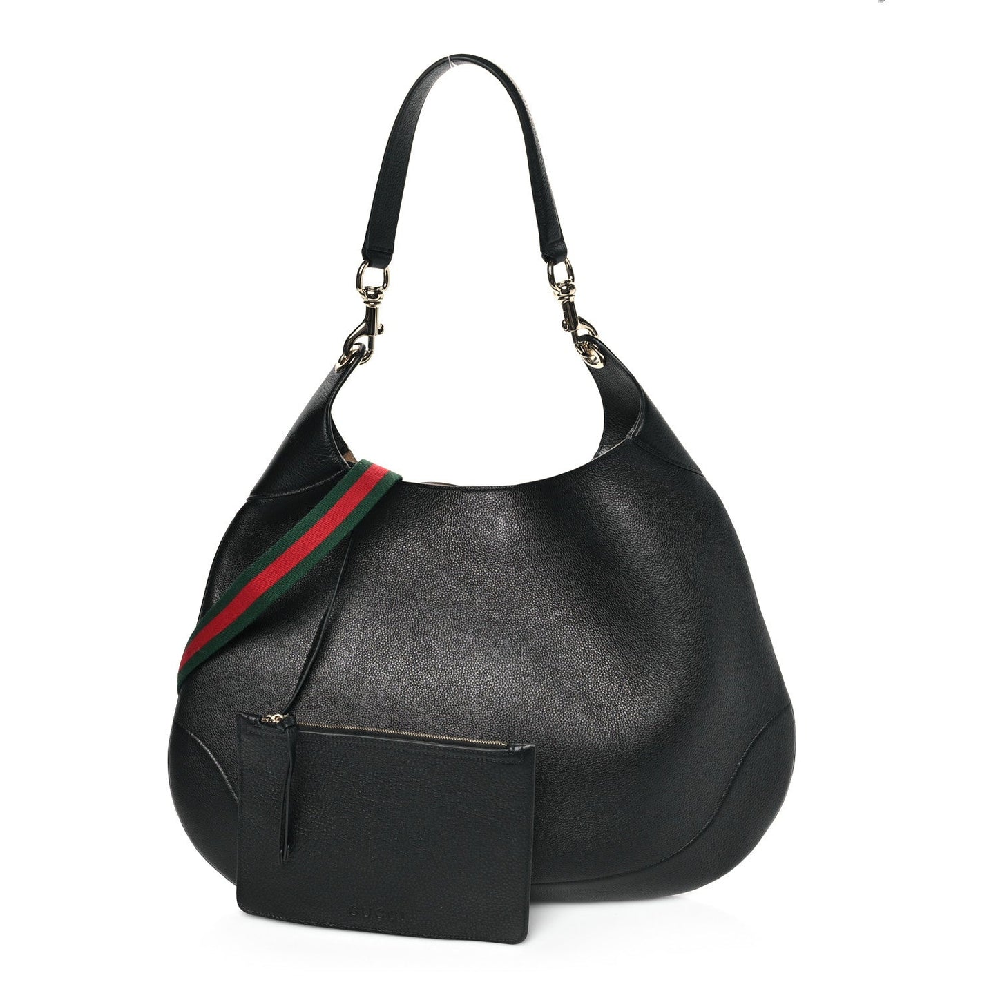 Soft Grained Calfskin Maxi B Hobo Black
