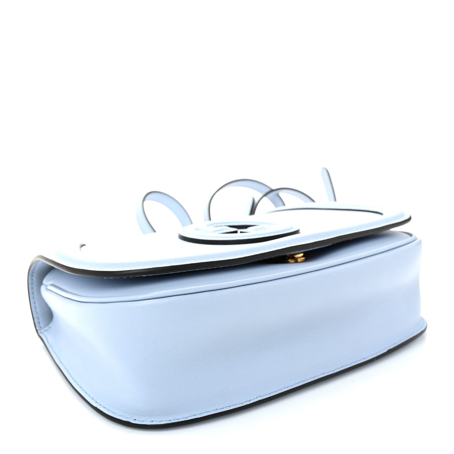 Roxy Calfskin Medium Blondie Top Handle Bag Cloudy Blue