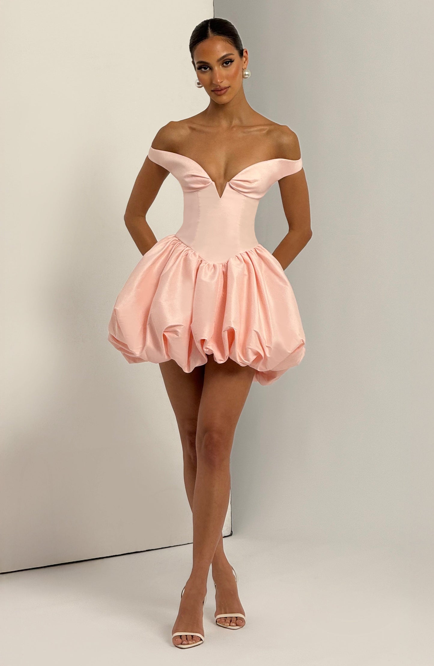 Eileen Mini Dress - Blush