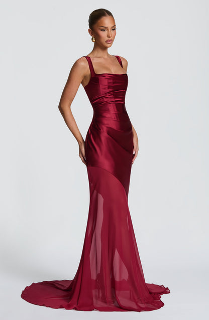 Eliza Gown - Burgundy