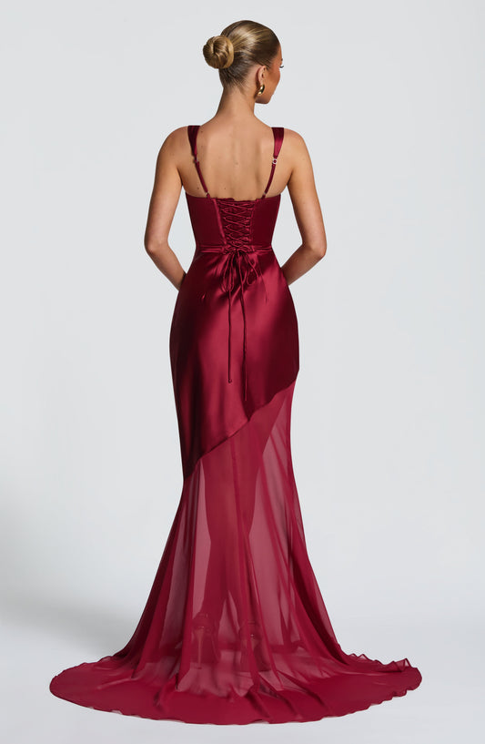 Eliza Gown - Burgundy