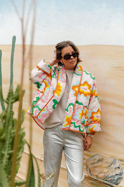 Chaqueta acolchada con estampado Elma 