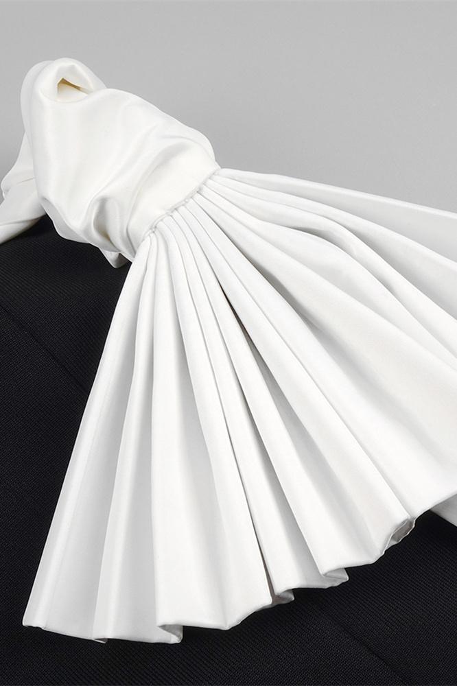 Vestido midi plisado sin tirantes Elsa 