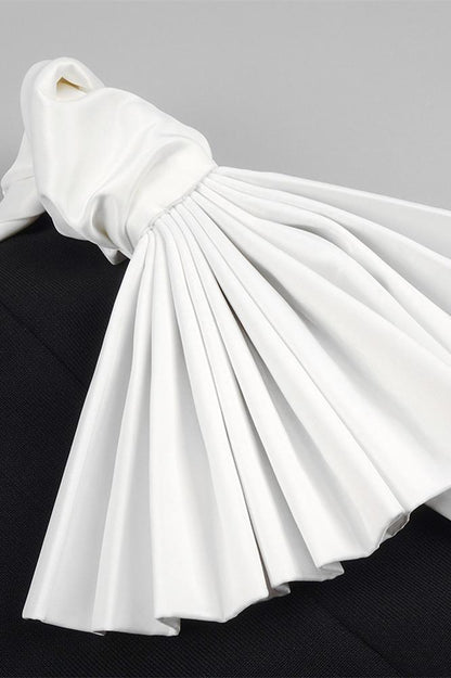 Vestido midi plisado sin tirantes Elsa 