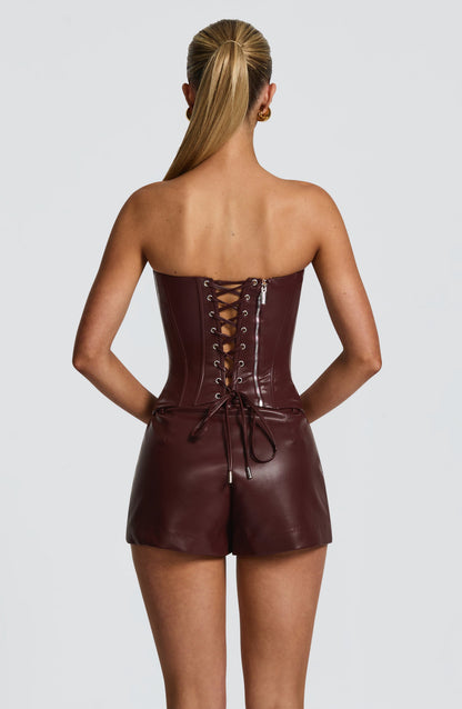 Elvina Corset - Burgundy