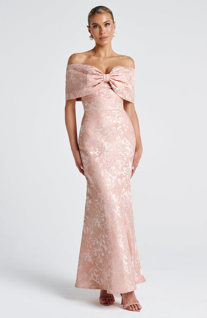 Emberly Maxi Dress - Soft Peach