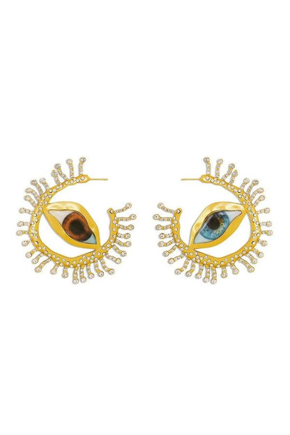 Exaggerated Eye Shaped Earrings