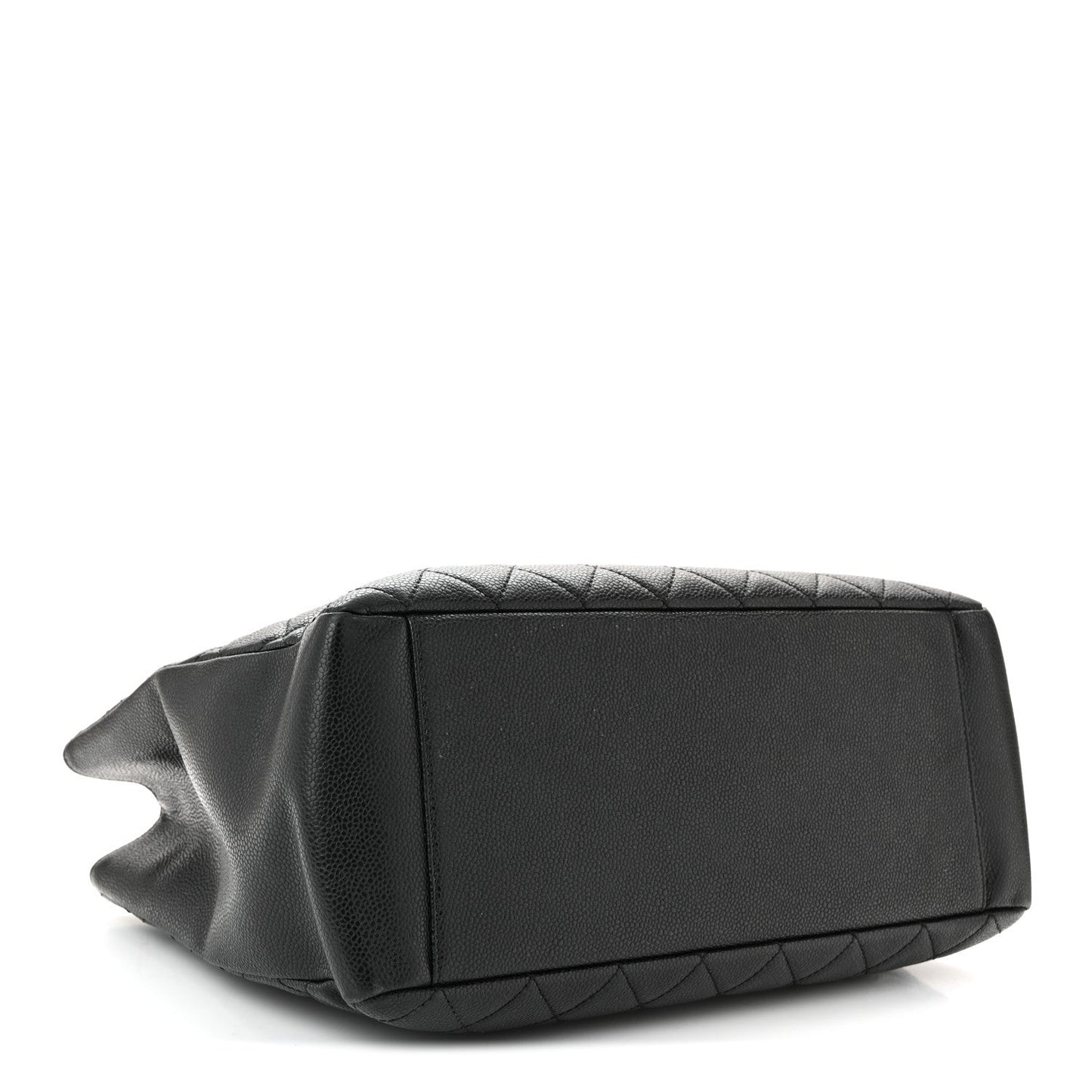 Caviar Quilted Grand Shopping Tote GST Black