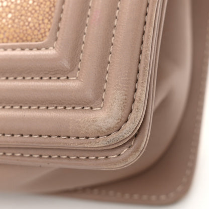 Galuchat Stingray Small Boy Flap Light Pink