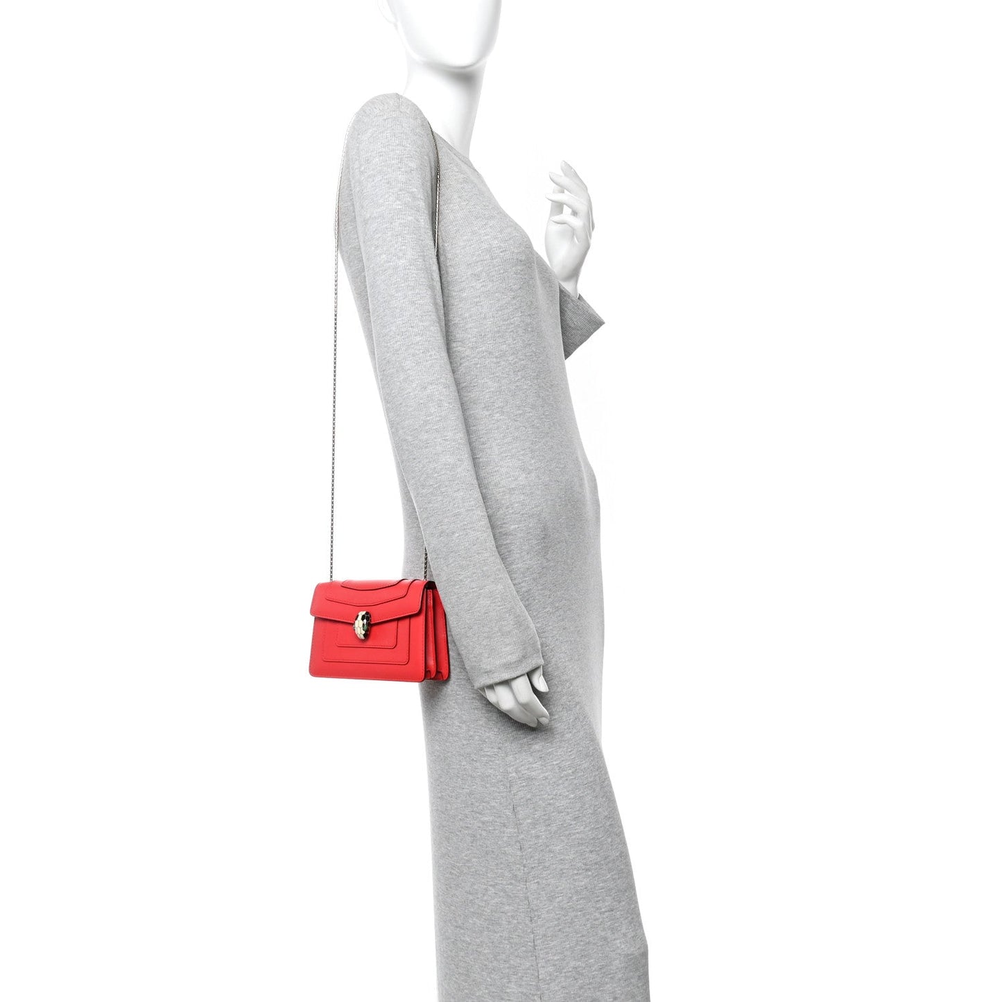 Calfskin Serpenti Forever Crossbody Bag Red