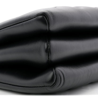 Lambskin Embossed Monogram Coussin PM Black White