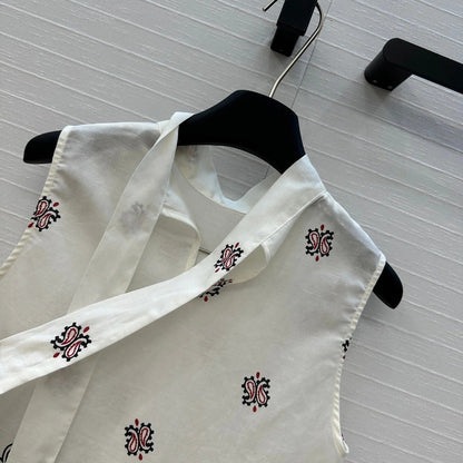 MIUMIU SLEEVELESS TOP AND SKIRT SET 264447