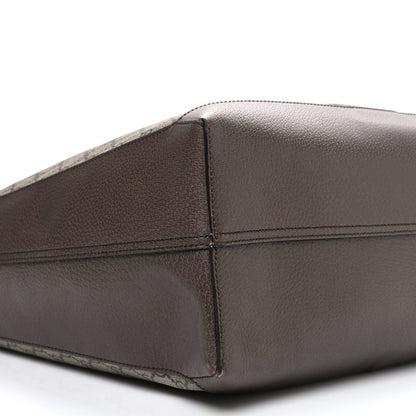 GG Supreme Monogram Web Ophidia Tote Brown