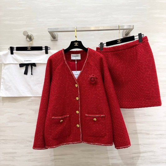 CC 26s Set Red Woven Tweed 344766
