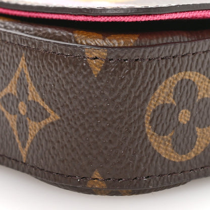 Monogram 2021 Christmas Animation Hollywood Pochette Felicie Chain Wallet Fuchsia