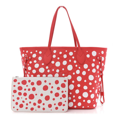 LV X YK Empreinte Infinity Dots Neverfull MM Rouge White
