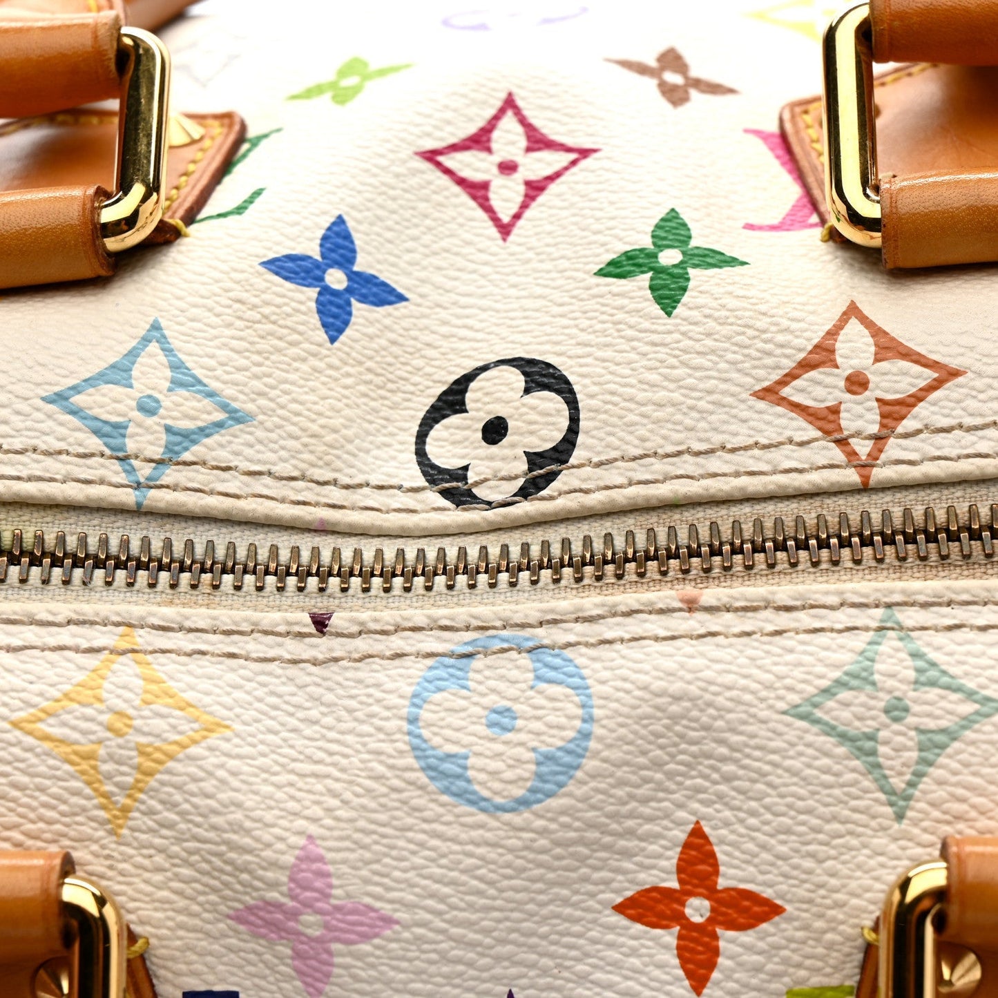 Monogram Multicolor Speedy 30 White