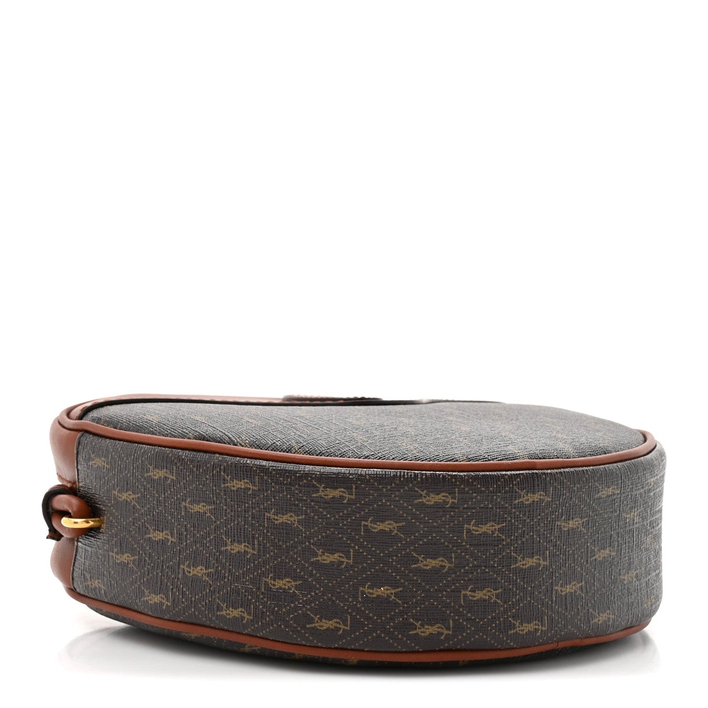 Canvas Smooth Calfskin Le Monogramme Coeur Crossbody Chestnut