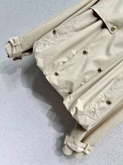 CC 25B Trench Coat Beige Cotton