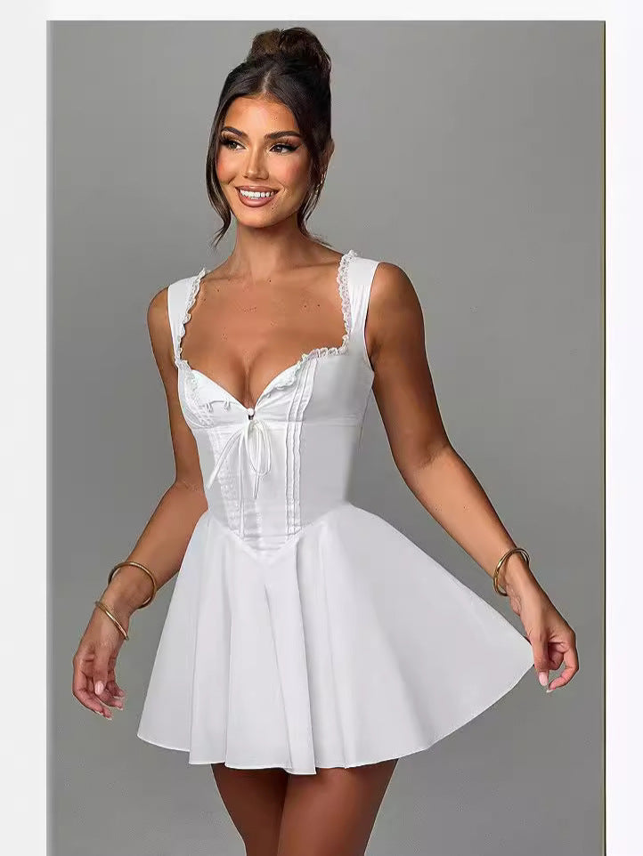 Ava - Elegant Hip Skirt Retro Mini Dress