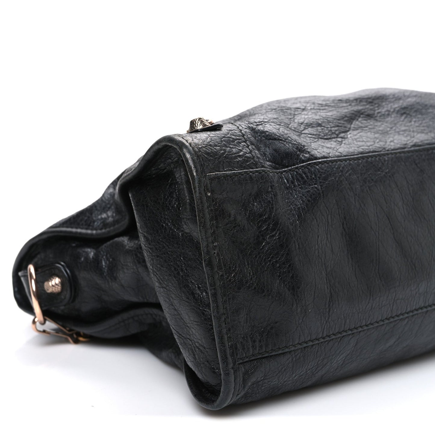 Agneau Giant 12 Rose Gold Hardware City Black