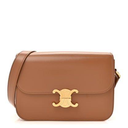 Shiny Calfskin Medium Triomphe Bronze