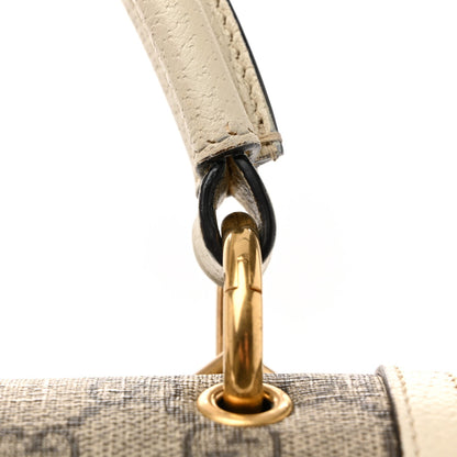 GG Supreme Monogram Small Queen Margaret Top Handle Bag White