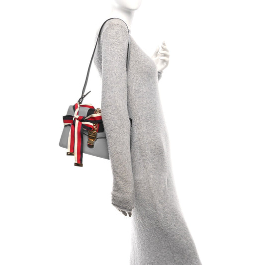 Calfskin Small Sylvie Shoulder Bag Clear Sky Blue