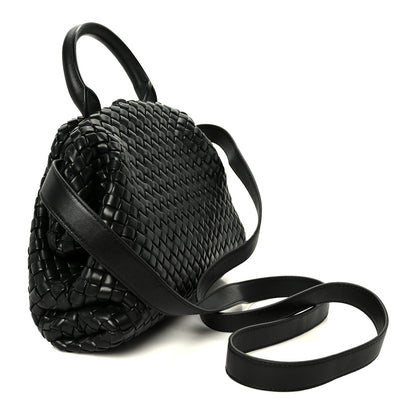 Nappa Intrecciato Small Padded The Handle Tote Black