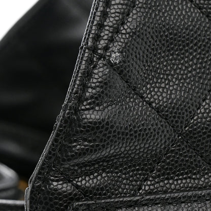 Caviar Quilted Small Chanel 25 Handbag Black