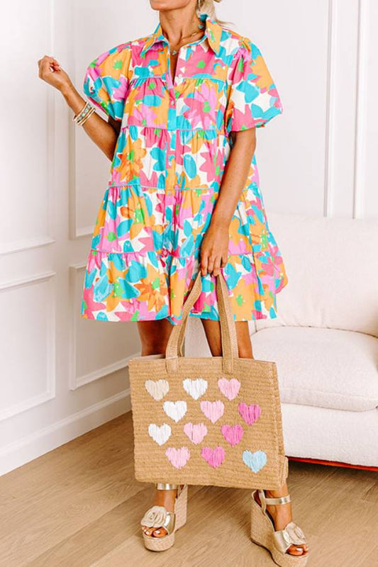 MINI VESTIDO FLORAL SONRISAS FELICES
