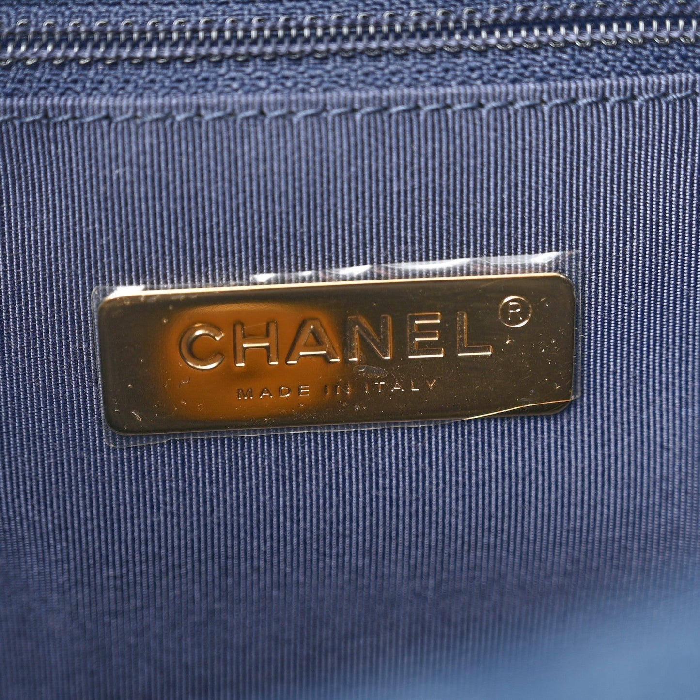 Denim Quilted Medium Chanel 19 Flap Blue