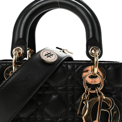 Lambskin Cannage Small My ABCDior Lady Dior Black
