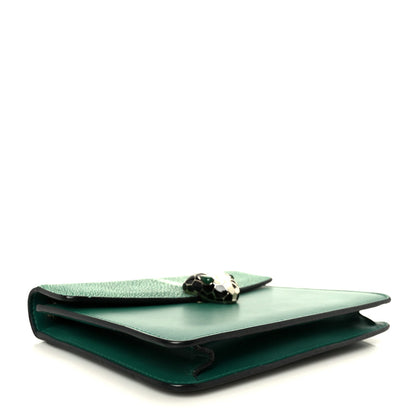 Galuchat Calfskin Serpenti Forever Crossbody Bag Green