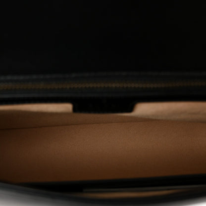 Calfskin Matelasse Medium GG Marmont Shoulder Bag Black