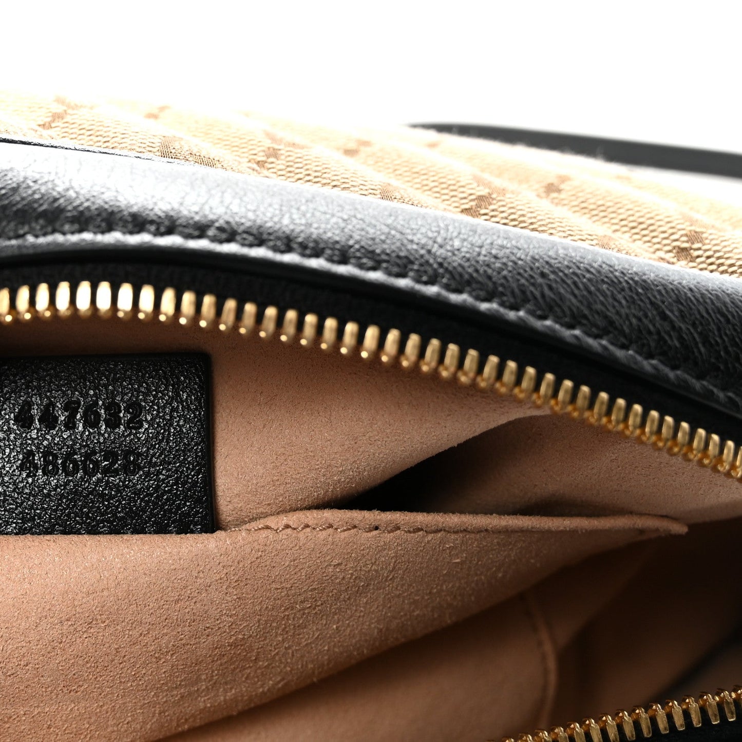 Monogram Matelasse Diagonal Small GG Marmont Chain Shoulder Bag Beige Black