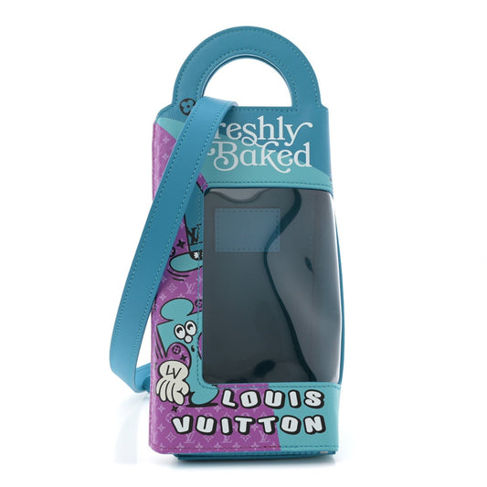 Monogram Sandwich Lunch Bag Blue
