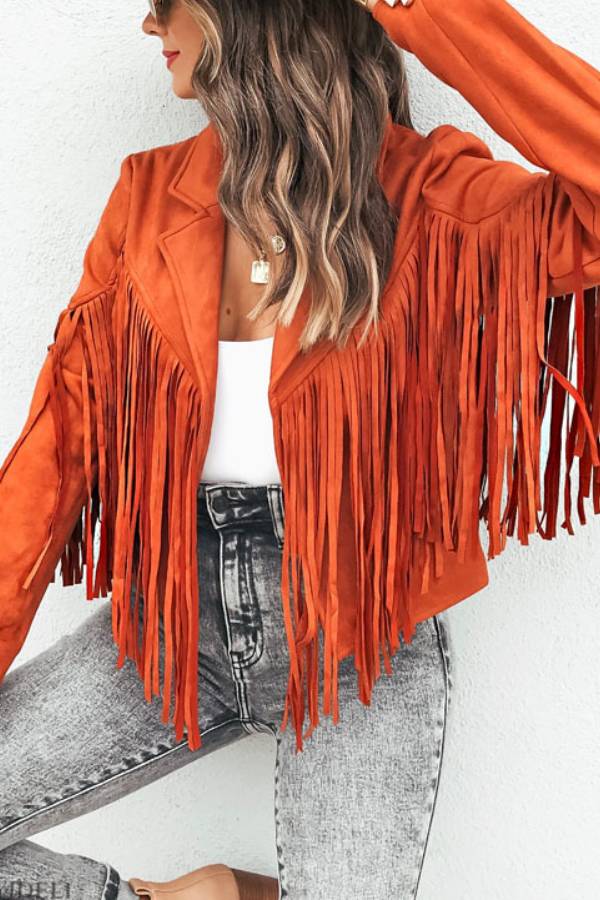 Chaqueta corta con borlas Tango