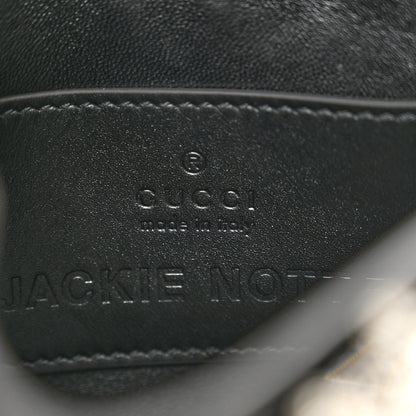Calfskin Crystal Mini Jackie Notte Bag Black