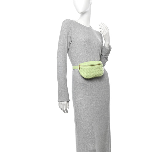 Nappa Intrecciato Belt Bag Fennel