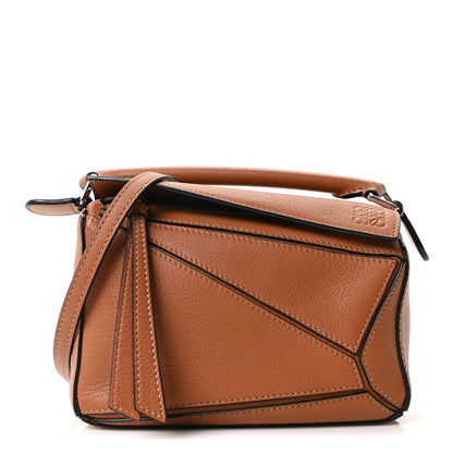 Calfskin Mini Puzzle Bag Tan