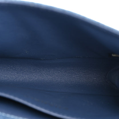 Denim Quilted Small Boy Flap Blue