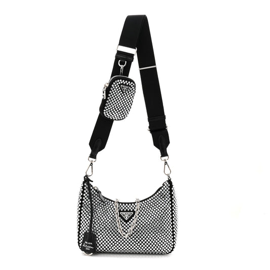 Satin Crystal Re-Edition 2005 Shoulder Bag Cristal