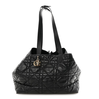 Calfskin Macrocannage Large Toujours Black