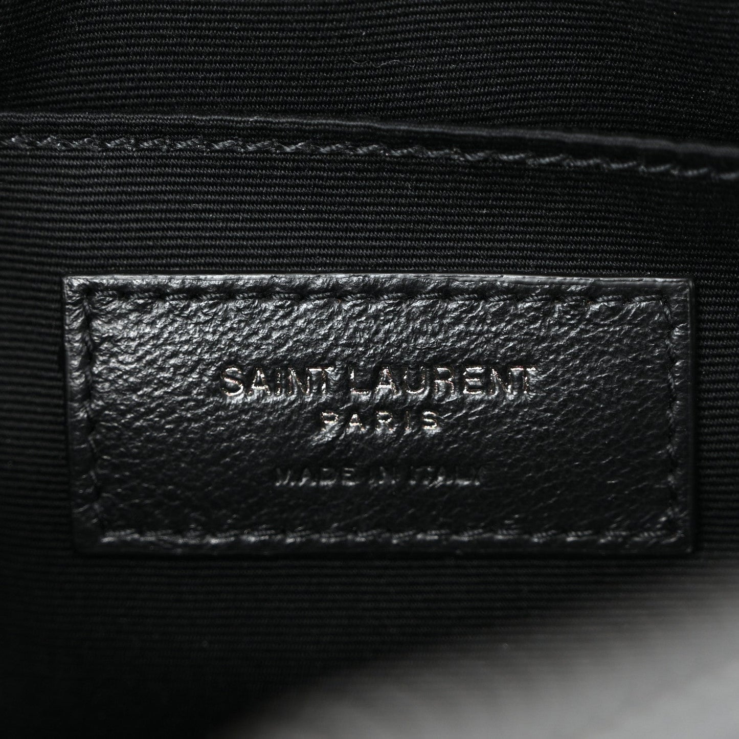Calfskin Matelasse Monogram Monochrome Lou Camera Bag Black